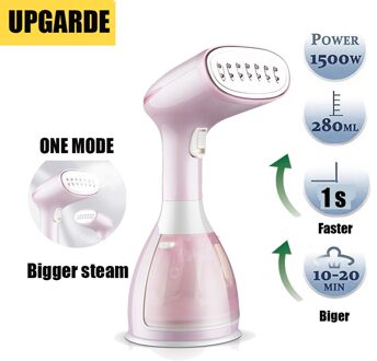Strijken Stoomstrijkijzer Handheld Kledingstuk Stoomboot Hand-Held Stof 1500W Verticale Draagbare Home Reizen Voor Kleding 801-roze