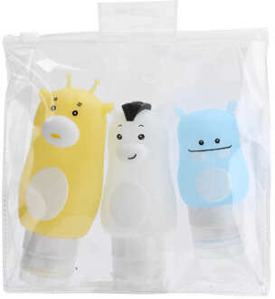 Strijkijzers Haar Tool Hervulbare Fles Cartoon Dier Squeeze Fles Lotion Reizen Fles Leeg Cosmetische Container Haar Relaxer