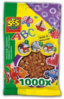 Strijkkralen 1000 bruin Geel