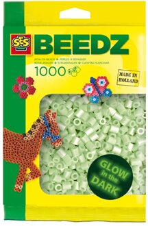 Strijkkralen 1000 glow in the dark Geel