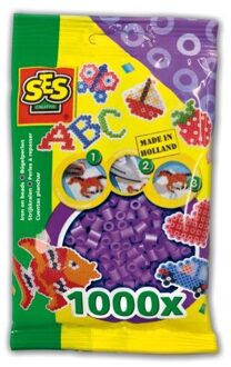 Strijkkralen 1000 paars Geel