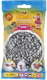 strijkkralen - grijs - 1000-delig