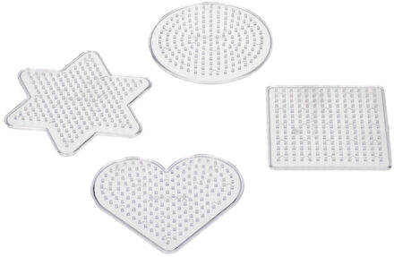 Strijkkralenbordjes, 4st.