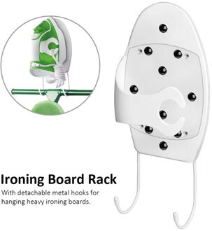 Strijkplank Rack Lichtgewicht Board Houder Met Afneembare Metalen Haken Voor Opknoping Zware Strijken Boards