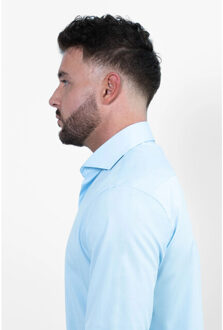 Strijkvrij overhemd bamboe Lichtblauw - 42 (L)