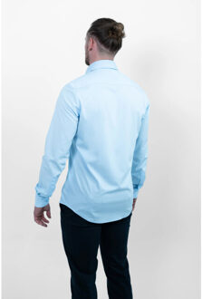 Strijkvrij overhemd bamboe Lichtblauw - 43 (XL)