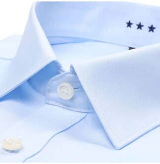 Strijkvrij Overhemd Body Fit Licht Blauw   39
