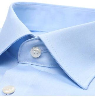Strijkvrij Overhemd Comfort Fit Uni Licht Blauw   46