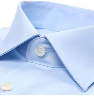 Strijkvrij Overhemd Modern Fit Uni Licht Blauw   39