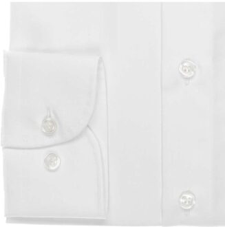Strijkvrij Overhemd Modern Fit Uni Wit   39
