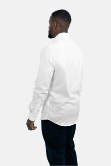 Strijkvrij overhemd twill Wit - 38 (S)