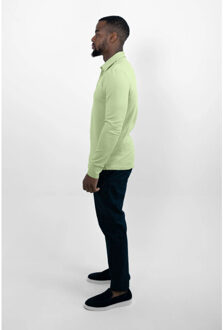 Strijkvrij poloshirt green lemon Groen - XL