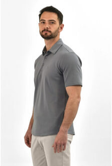 Strijkvrij poloshirt - Grijs - XL