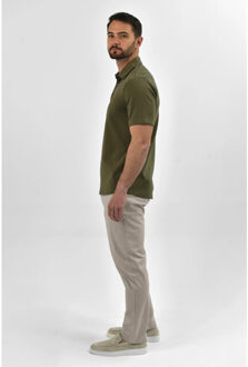 Strijkvrij poloshirt - Groen - XXL