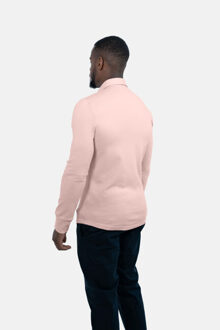 Strijkvrij poloshirt - - maat S Roze