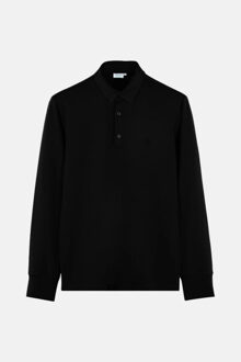 Strijkvrij poloshirt - - maat S Zwart