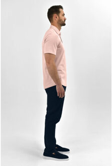Strijkvrij poloshirt - Roze - XL