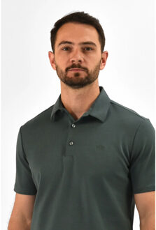 Strijkvrij poloshirt - Turquoise - XL