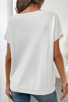 Strik Trui - maat XL Wit