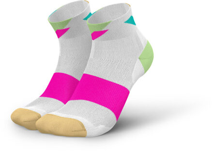 Strikes Lage Ultralight Sokken wit/roze - 35-38