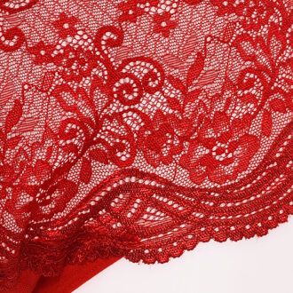 String string met hoge taille kant 21686 vrouw Rood