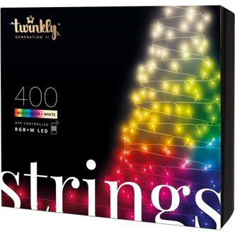 Strings kerstverlichting Zwart Groen (400 lampjes)