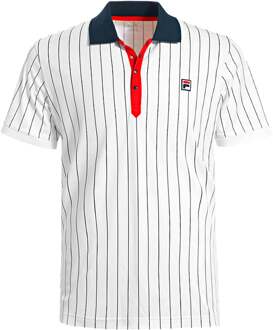 Stripes Polo Heren wit