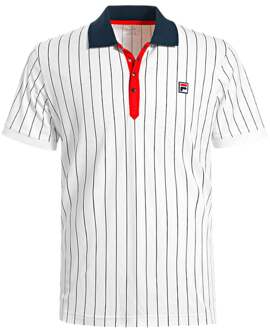 Stripes Polo Heren wit