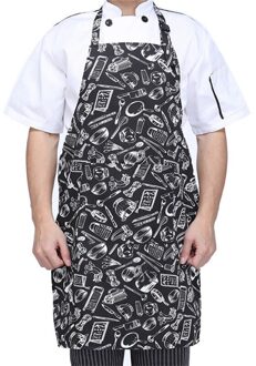 Stripped Chef Schorten Met 2 Zakken Mouwloze Volwassen Mannen Vrouwen Schort Keuken Koken Tools Plaid Polyester Slabbetjes