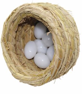 Stro grote vogel kooien voor papegaaien huisdier vogel bed vogelnest papegaai kooi vogel Ei container Hamster nest