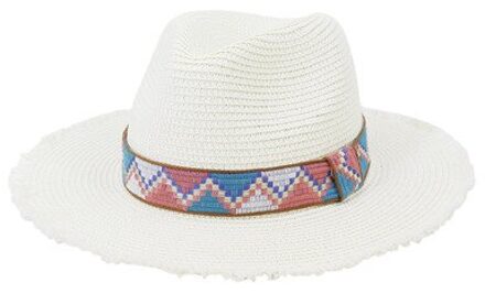 Stro Hoeden Vrouwen Riem Band Khaki Zwart Zomer Lente Zon Hoeden Brede Rand Toevallige Outdoor Zon Bescherming Outdoor Strand Zomer hoeden wit