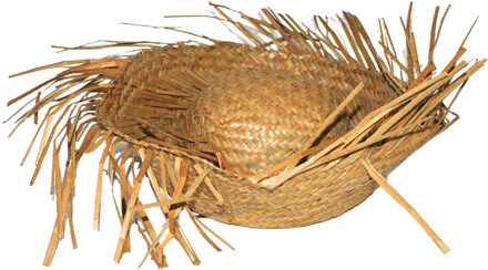 Strohoed Hawaii Naturel Geel - Beige - Creme