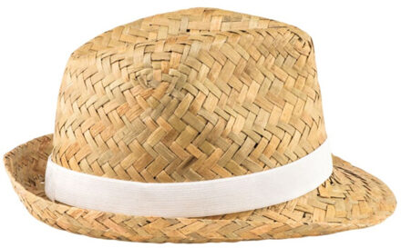 Strohoed montevideo Wit - One size