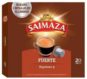 Strong 20 Nespresso compatible SAIMAZA aluminium capsules