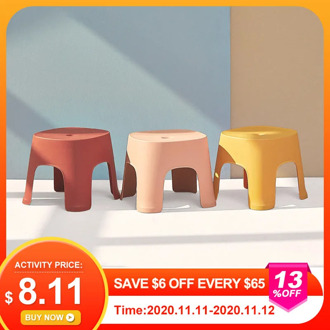 Strong 6 Colors Thicken Plain Children Stools Living Room Non-slip Bath Bench Child Stool Changing Shoe Stool Children Furniture