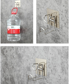 Strong Adhesive Hook Wall Mounted Kitchen Bathroom Wall Hook Stainless Steel Wash Basin Holder Door Sticky Hanger Holder