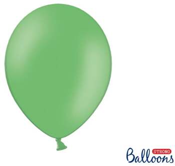 """Strong Ballonnen 30cm Pastel groen (1 zakje met 10 stuks)"""