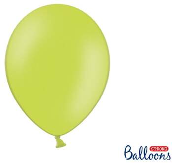 """Strong Ballonnen 30cm, Pastel Lime groen (1 zakje met 10 stuks)"""