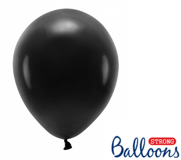 """Strong Ballonnen 30cm, Pastel zwart (1 zakje met 10 stuks)"""