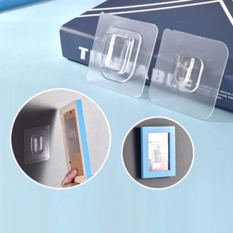 Strong Double-sided Adhesive Wall Hooks Hanger Transparent Hooks Suction Cup Sucker Wall Storage Holder For Home Storage