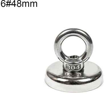 Strong Neodymium Magnet Salvage Magnet Hook Deep Sea Fishing Magnets Holder Pulling Mounting Pot with Ring Eyebolt Metal donker grijs