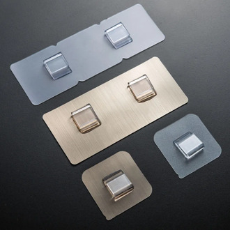 Strong Self Adhesive Wall Hook Waterproof Non-perforated Sticky Hooks for Shelves Towel Mop Handbag Holder Home Organizer