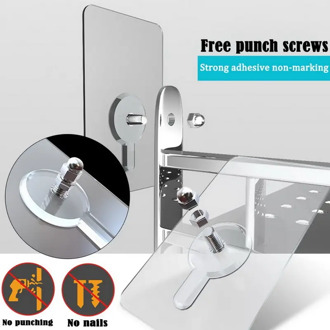 Strong Transparent Door Wall Hangers Suction Cup Wall Hooks Hanger for Kitchen Bathroom Accessories^1