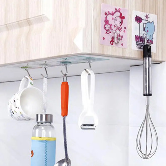 Strong Transparent Suction Cup Suction Cup Hook Kitchen Hanger Hook Punch-free Seamless Hook Bathroom Home Accesorios