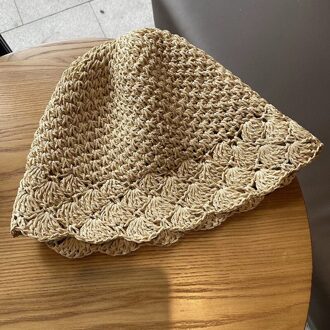 Strooien Hoed Vrouwen Zomer Zonnebrandcrème Emmer Hoed Visser Vrouwen 2