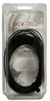 stroomkabel 6mm zwart 5 mtr in blister 5060005ZW