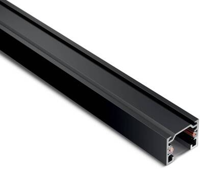 stroomrail SQUARE 48 V, zwart, lengte 100 cm metaal
