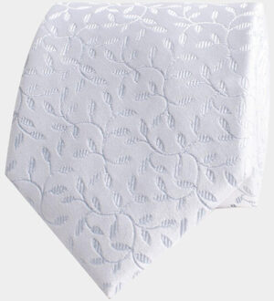 Stropdas emilio small leaves on branc trtija394/801 Blauw - One size