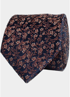 Stropdas fallo | small flowers trtije427/405 Oranje - One size