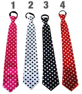 Stropdas Noah Rood - Zalm, Zwart, Roze, Wit - Transparant